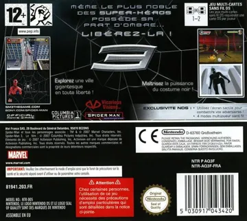 Spider-Man 3 (France) box cover back